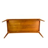 Coffee table in teak designed by H.W. Klein from the 1960s.
