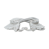 Fronton boiserie motif feuilles