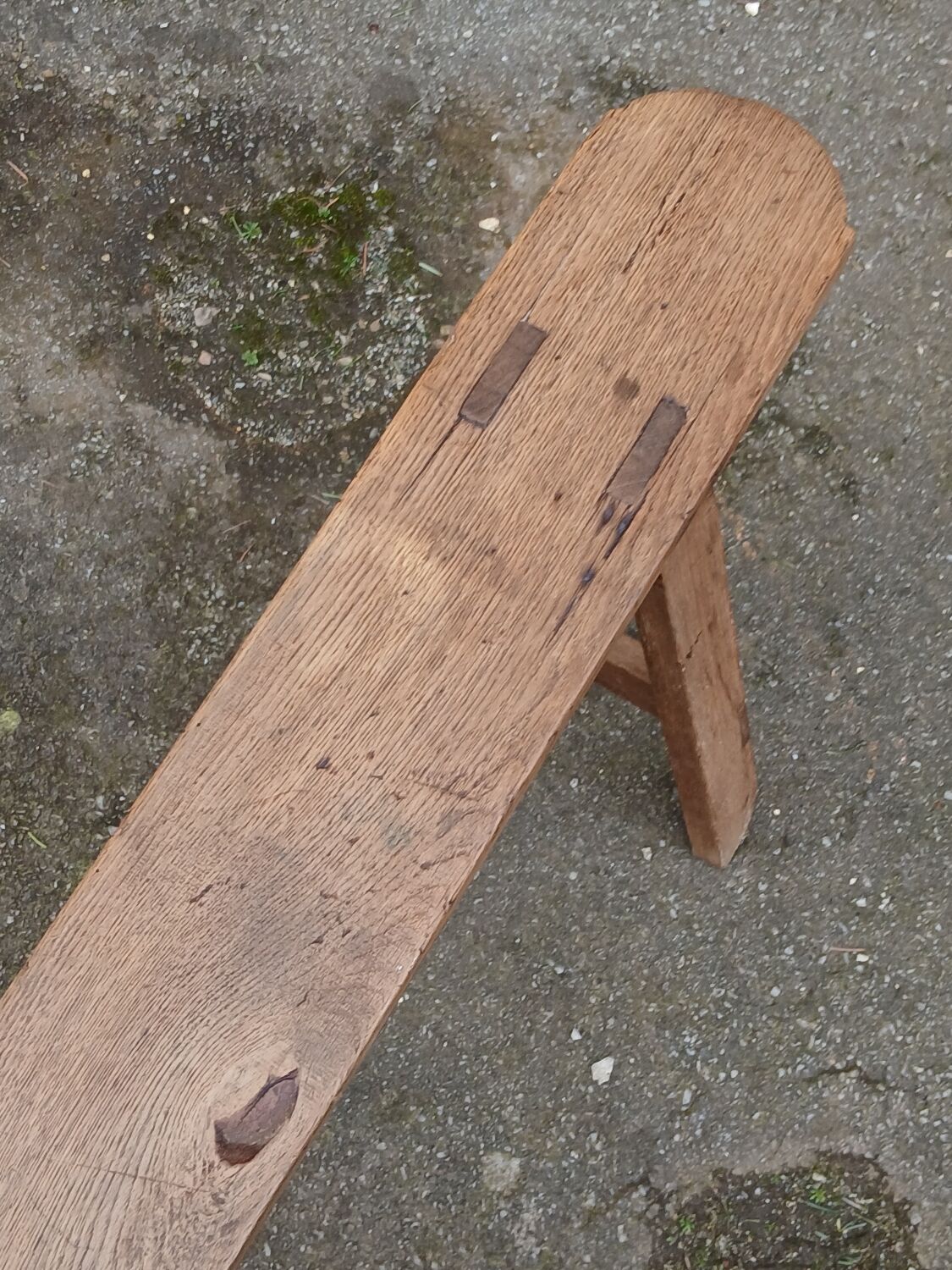 Oak farm bench, 158 cm