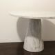 Pair of coffee tables in carrara white carrara marble