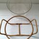 Bodum glass plate with rattan basket