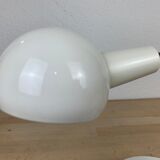Flexible desk lamp metal white 70s/80s