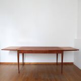 Scandinavian stretch teak table
