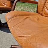 Set of 2 vintage Scandinavian armchairs co.fe.mo Italy 1970