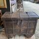 Large Indian chest on wheels early 20th century
