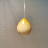 Small glass hanging lamp made at Holmegaard Glassworks Denmark in 2001.