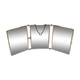Mirror barber triptych beveled