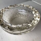 Daum Nancy France, bubbled ashtray or empty pocket, Circa 1930.