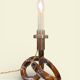 Paire de lampes « Bretzel » en lucite et laiton, par Dorothy Thorpe (1901)