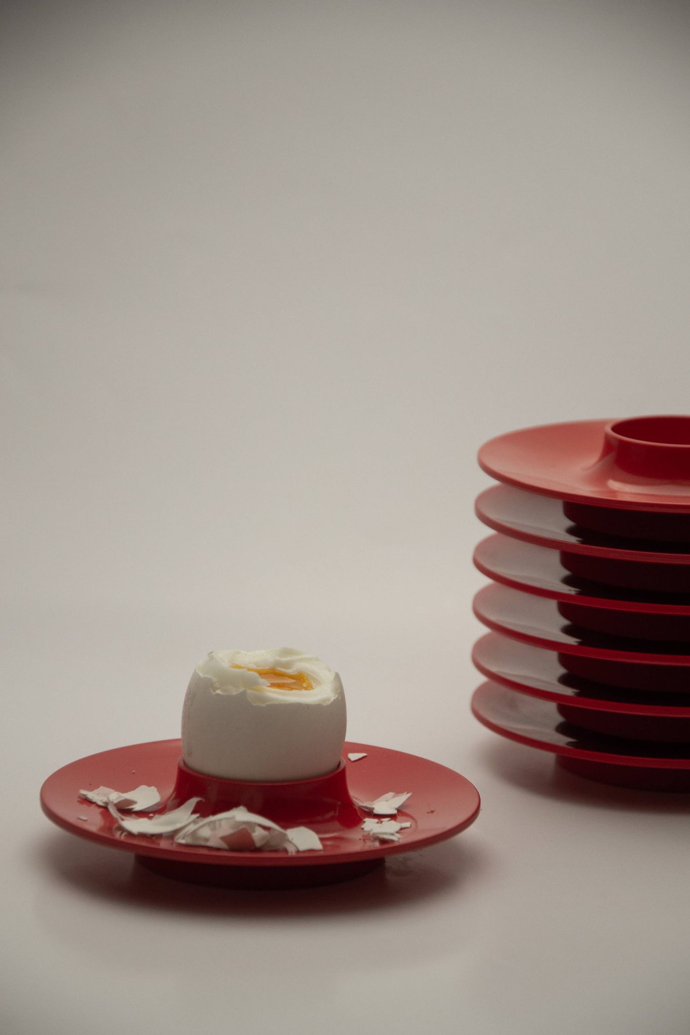Set of 3 egg cups Space Age – Bjørn Christensen, 1960s