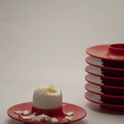 Set of 3 egg cups Space Age – Bjørn Christensen, 1960s
