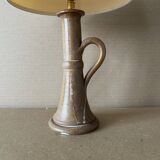 Petite lampe à poser, lampe de chevet vintage En grès émaillé, bon état, au