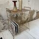 Vintage vinyl bedside side table