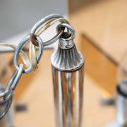 Lampes en verre orange six ampoules