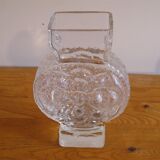 Vintage Finnish glass vase 1970