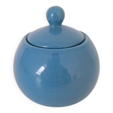 Ceramic pot / Sugar bowl / Blue sweet jar