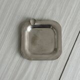 Cendrier carré en métal patiné