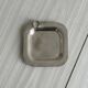 Square ashtray in patinated metal