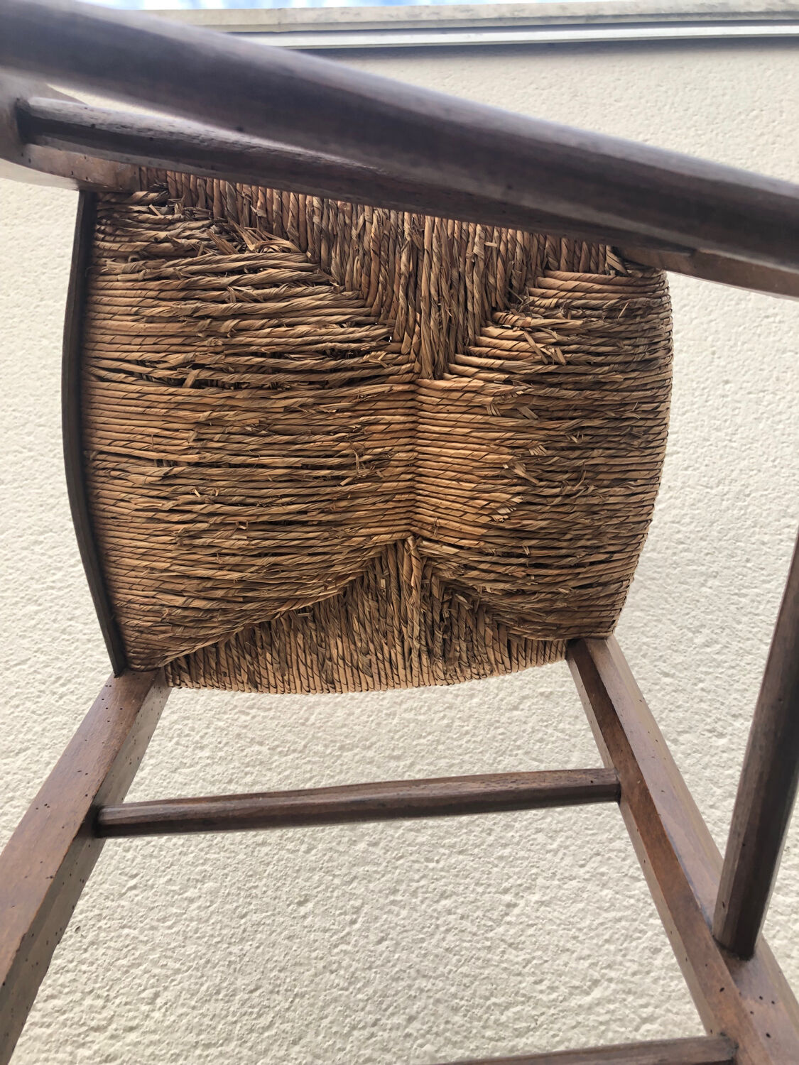 Rattan children's high chair