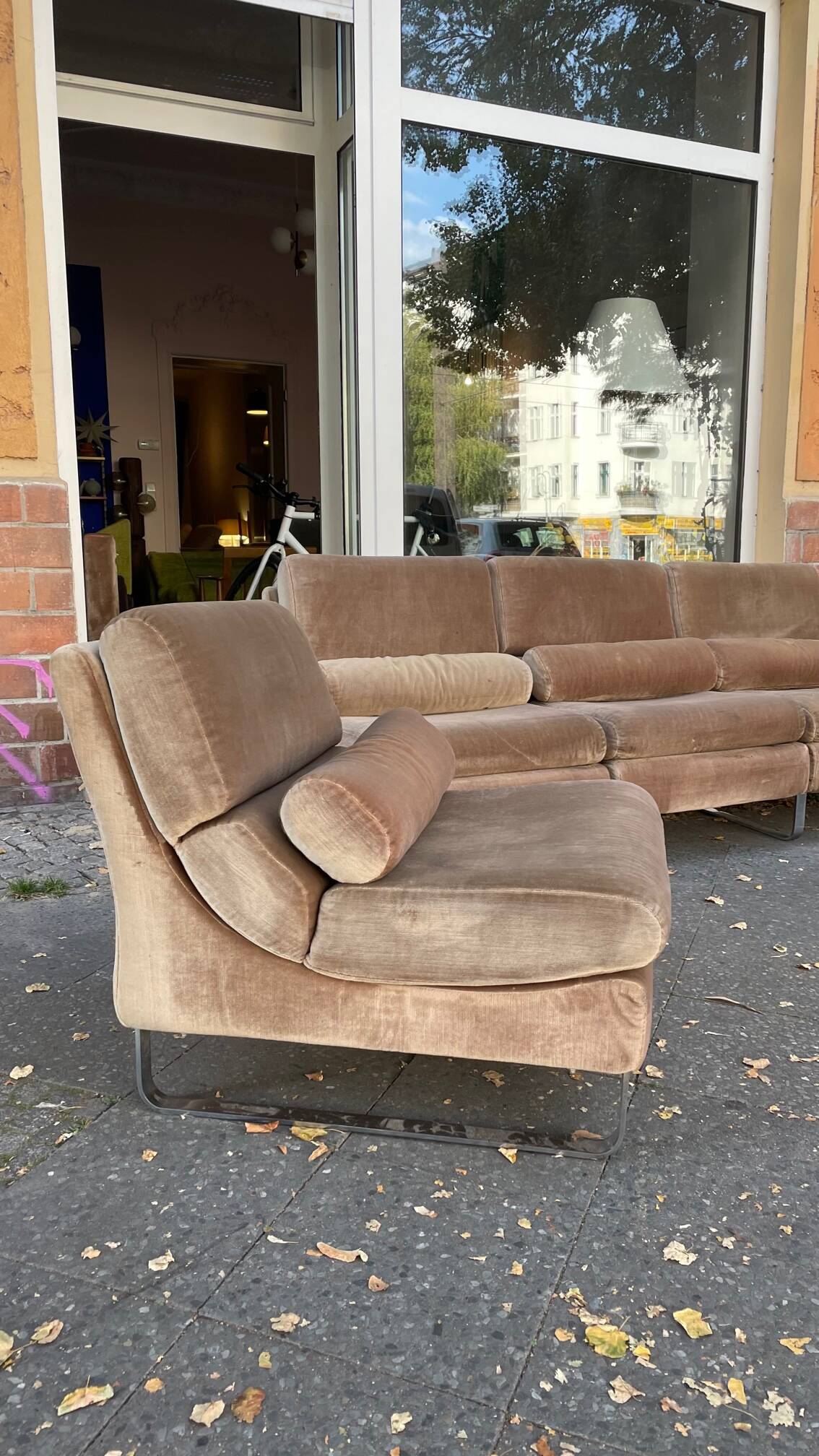 70s living room vintage modular fireside chair