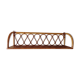 Étagère murale vintage bambou rotin et bois