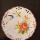 Set of 3 old plates Provencal style floral motifs