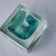 Ashtray Sommerso cubic gray by Seguso, Murano, Italy, 1970