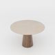 Handcrafted w/ Plaster - Contemporary Textured Dining Table “Cone”- Round 120