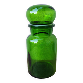 Green Glass Apothecary Jar