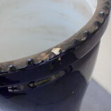 Column cache pot in barbotine