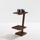 Art Deco side table, stained oak, 1940.