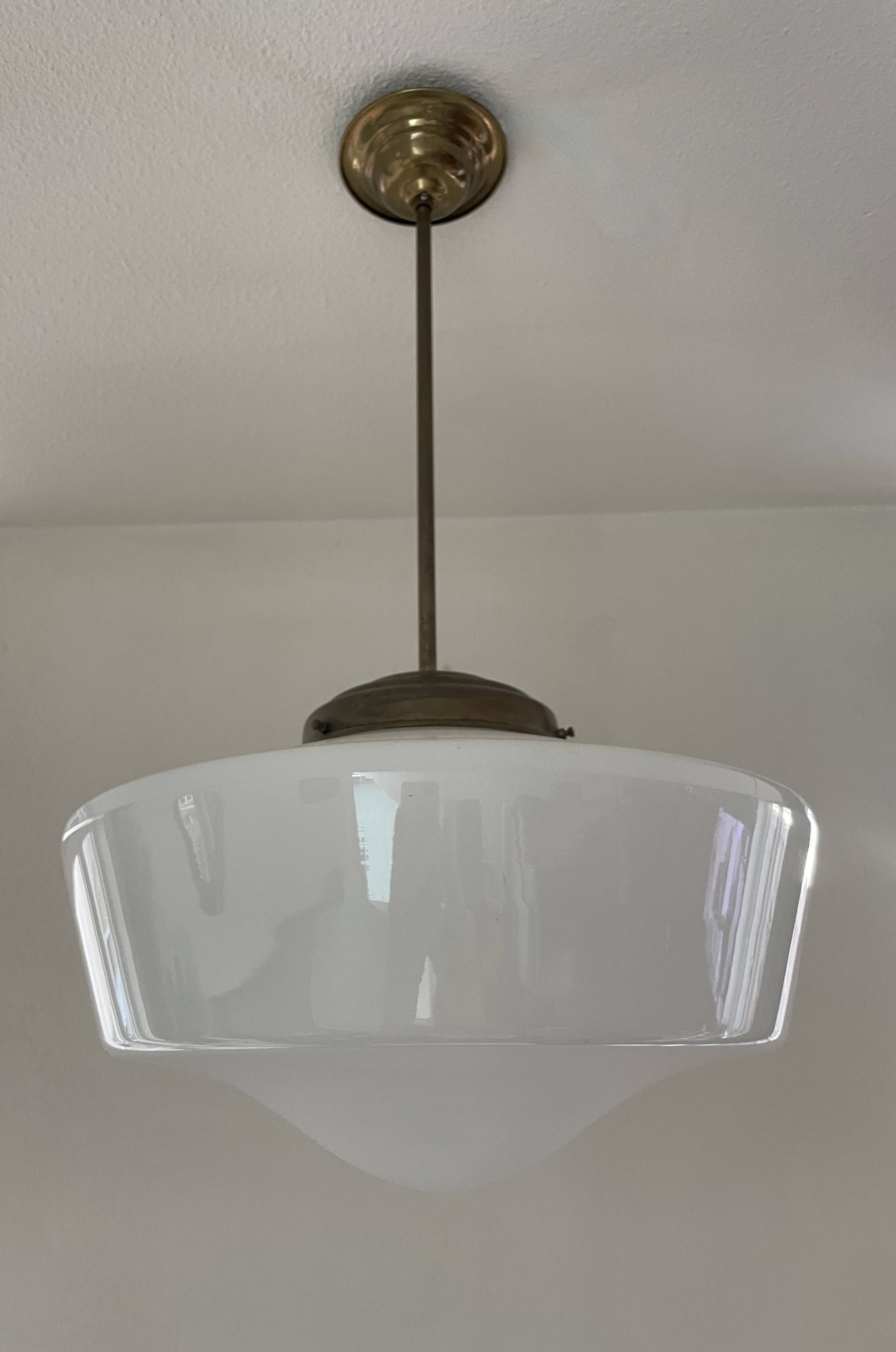 Furillo, white opal pendant lamp by Gispen