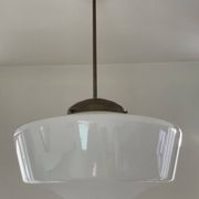 Suspension opale blanche par Gispen