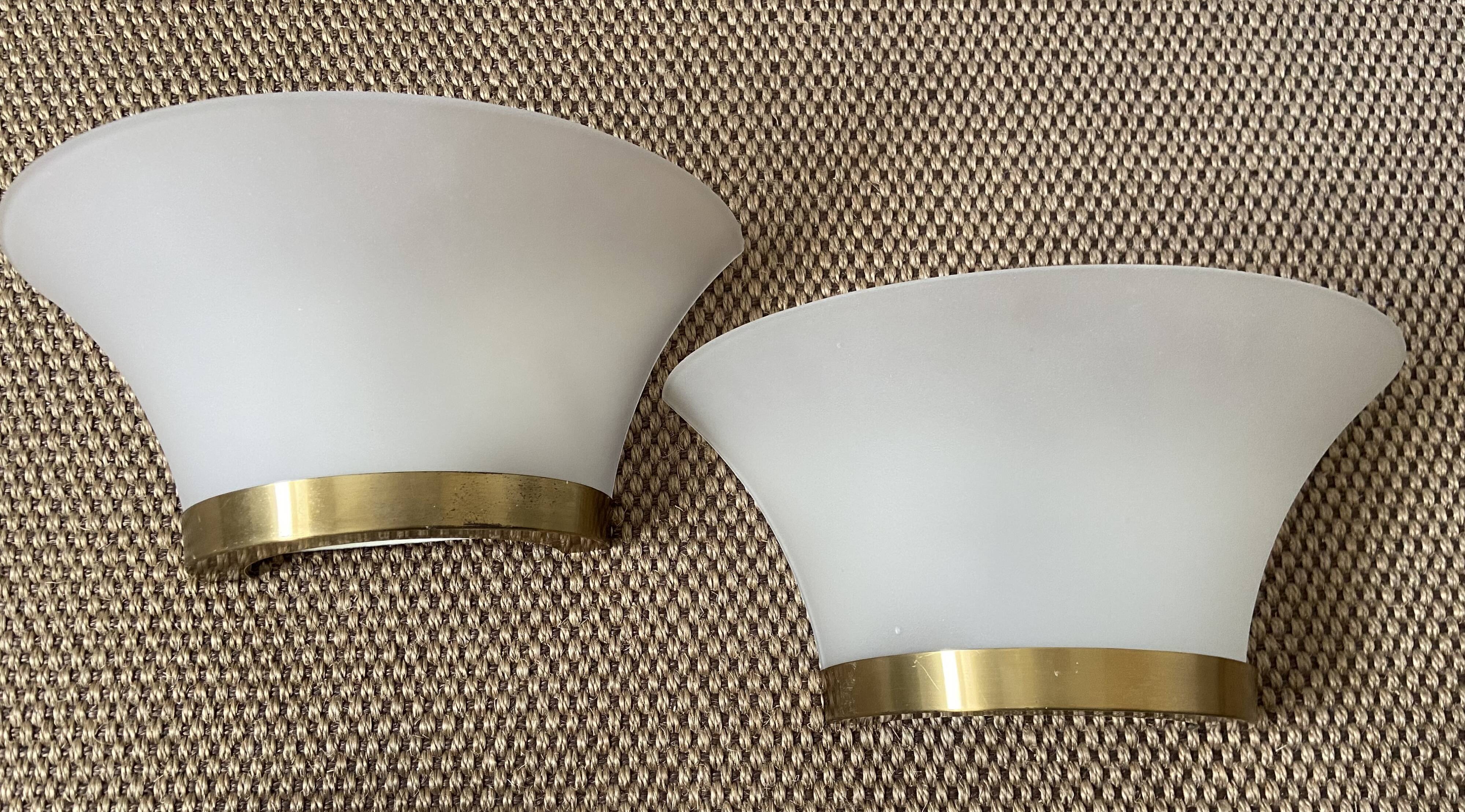 Pair of Jean Perzel wall lights