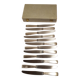 12 silver-plated knives, ercuis