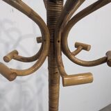 Porte-manteau rotin Boho  1960s