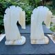 Pair of onyx bookends from the 1960s, vintage Italy.