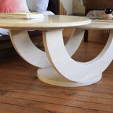Travertine/marble coffee table