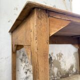 Oak desk with spindle legs, 1950s