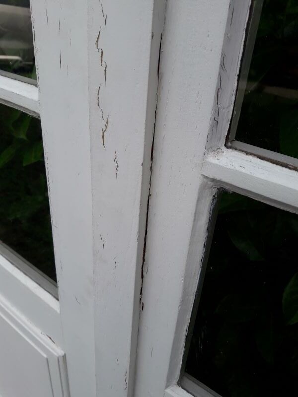 Oak arched bay window door H219xW267,5 small tiles