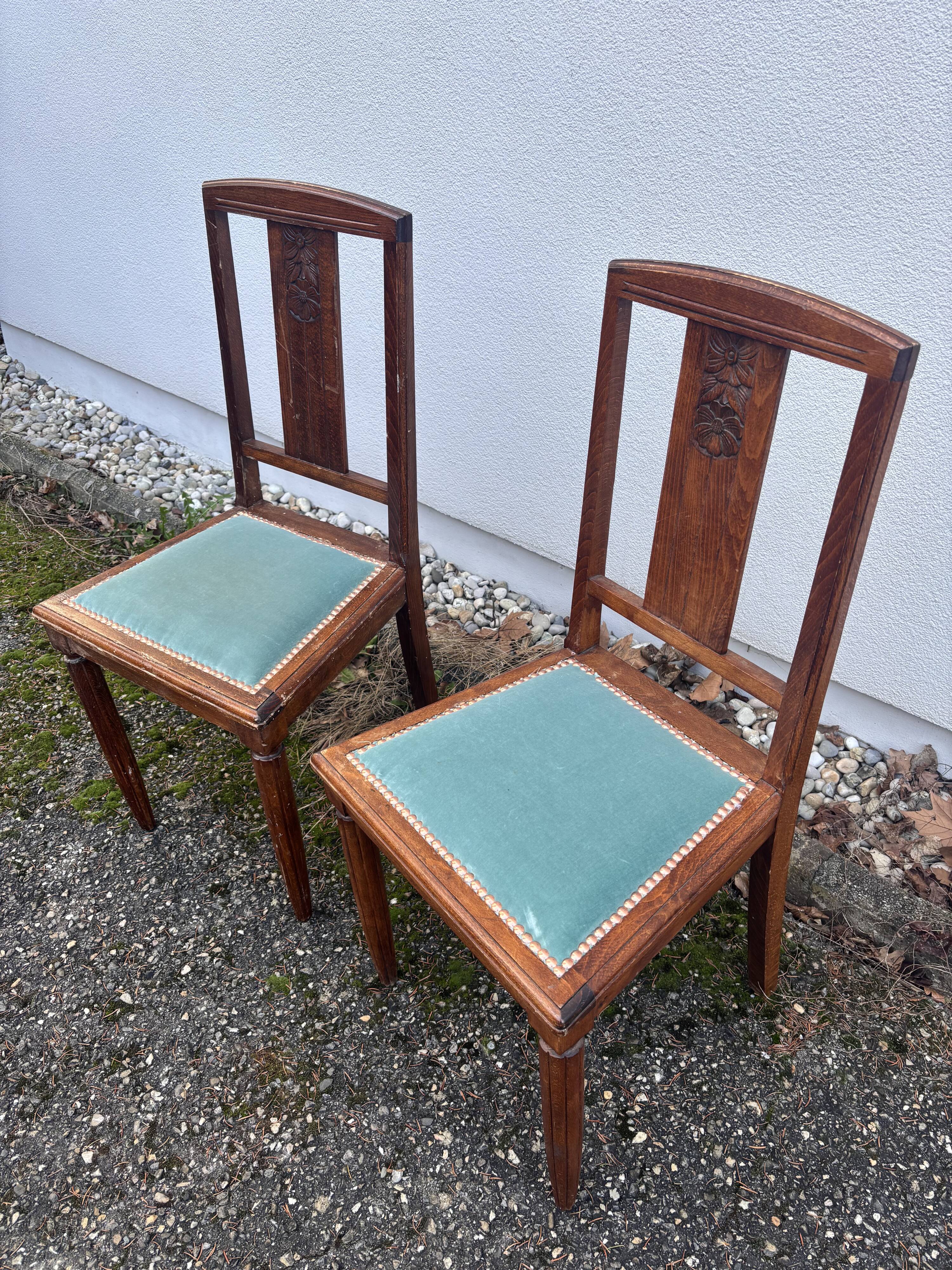 Pair of Art Deco chairs