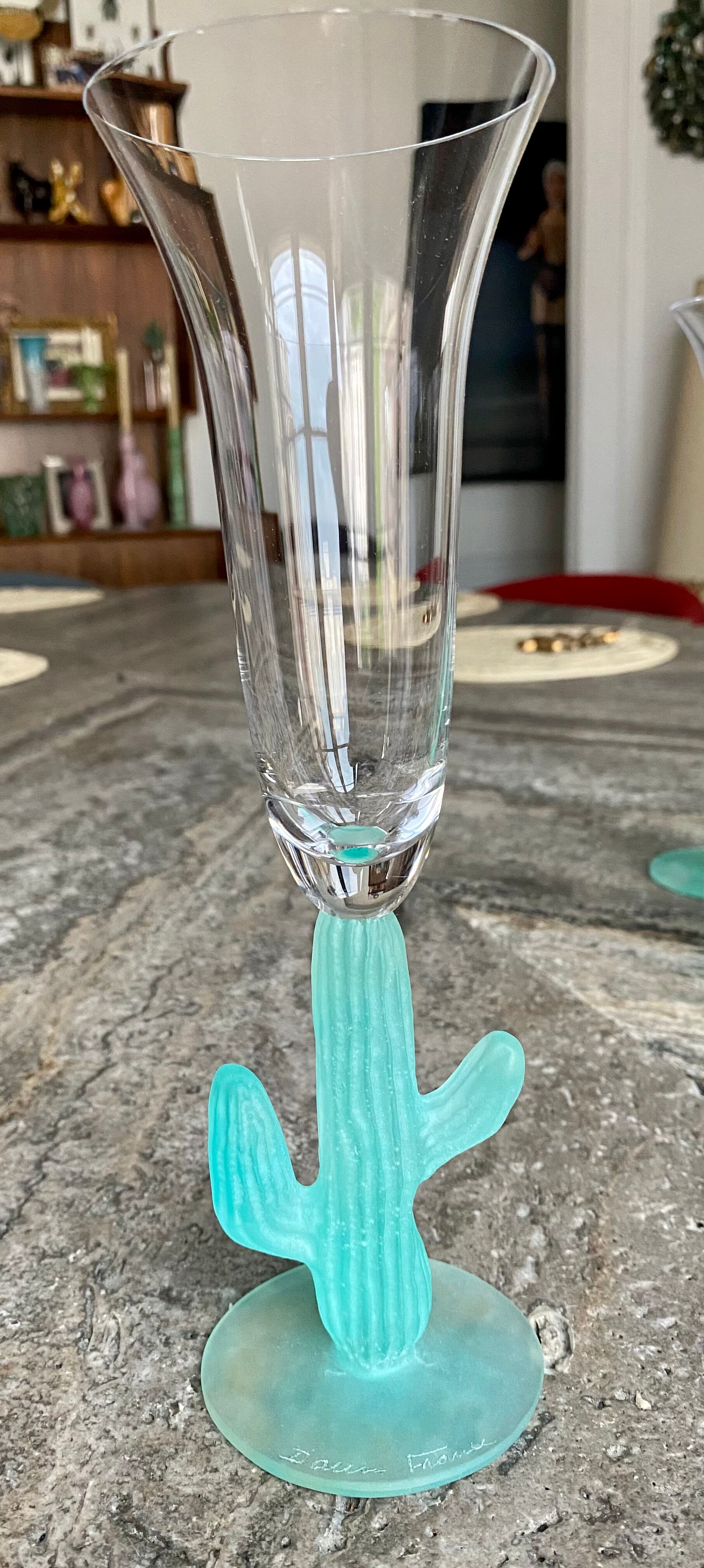 Champagne flutes model Cactus by Hilton Mc Connico