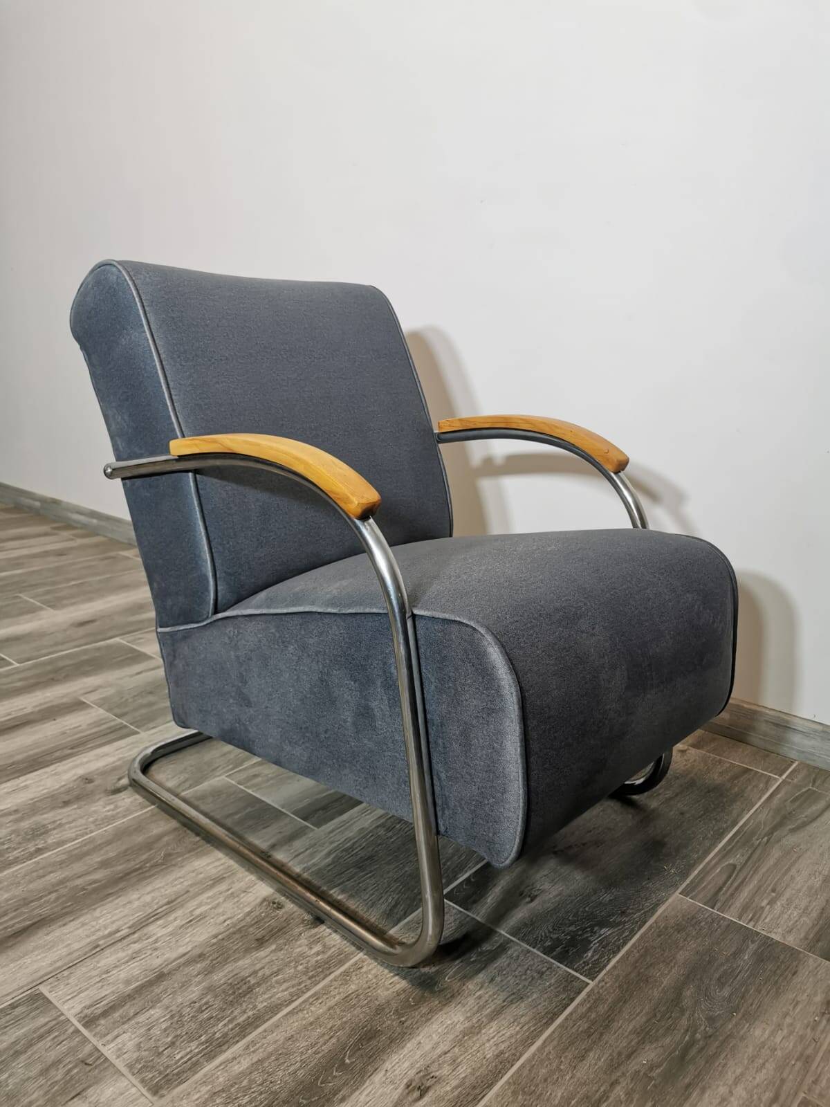 Fauteuil Bauhaus par Mücke Melder, 1940s