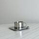 Tasse à expresso en inox brillant