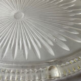 Oval pressed glass trifle art deco 1900