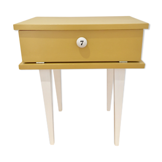 Chevet vintage moutarde