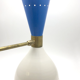 Pair Italian 50's bicolor design wall light
