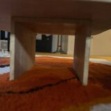 Athena coffee table in natural travertine 80x80