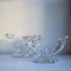Pair of 50s crystal candlesticks