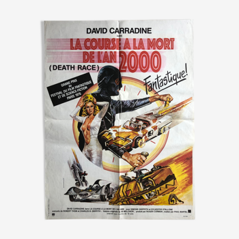 Affiche cinéma originale "La course à la mort de l'an 2000" Stallone, Carradine